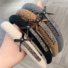 Тканевые резинки для волос для женщин и девочек, со стразами