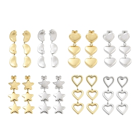 304 Stainless Steel Stud Earrings