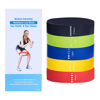 Resistance Loop Bands, Resistance Exercise Bands, for Home Fitness, Stretching, Pilates