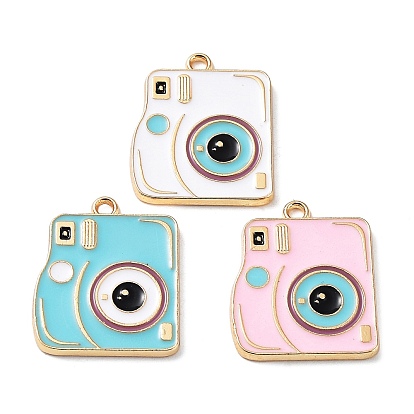 Подвески из эмали и сплава, золотой свет, очарование камеры