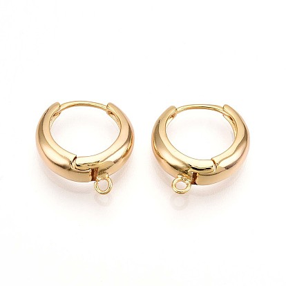 Латунная серьга-кольцо, без свинца, без никеля и без кадмия