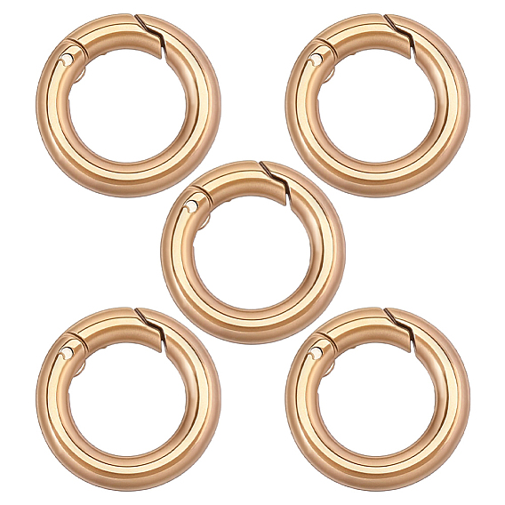 5Pcs 304 Stainless Steel Spring Gate Clasp Findings