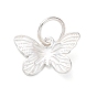 925 подвески-бабочки из стерлингового серебра, с прыжковых колец