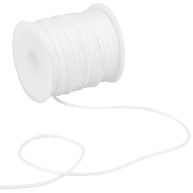 1 рулон нейлоновой нити, гремучий атласный шнур, круглые