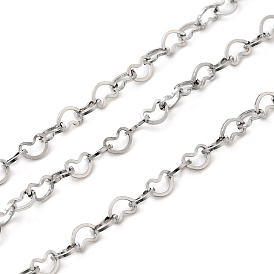 304 ссылка цепи из нержавеющей стали сердце, пайки, с катушкой