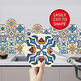 Tile sticker hexagonal tile stickers bathroom kitchen wall stickers non-slip floor stickers LB041-056