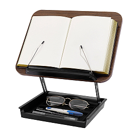 Rectangle Adjustable Rotating Wooden Book Stand for Reading Rest