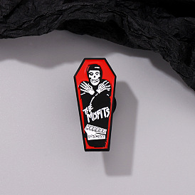 Dark Skull Halloween Series Funny Punk Metal Badge Coat Hat Personality Decorative Pin Silk Scarf Buckle