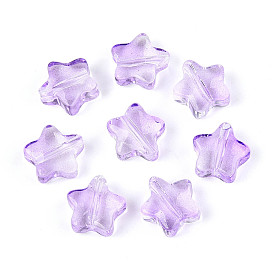 Прозрачные стеклянные бусины, звезда