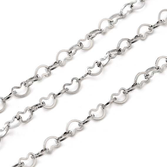 304 ссылка цепи из нержавеющей стали сердце, пайки, с катушкой