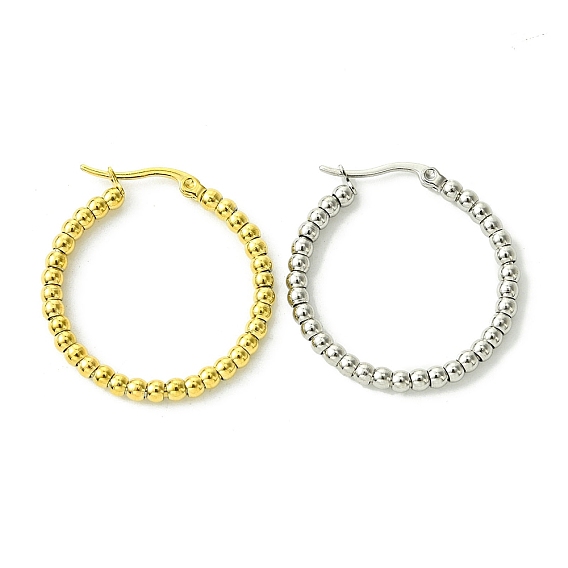 304 серьги из нержавеющей стали для женщин, кольцо