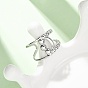 304 Stainless Steel Cuff Open Rings, Nuggets