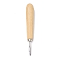 Wood Burnisher Lifter for Diamond Gemstone Setting, with Curved Stainless Steel Head, Jewelry Embedding Tool