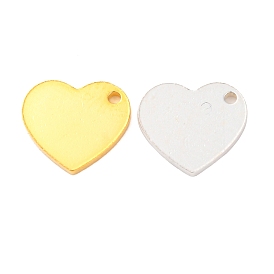 925 Charms de corazón en blanco de plata esterlina