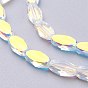 Glass Imitation Austrian Crystal Beads, Faceted Oval
