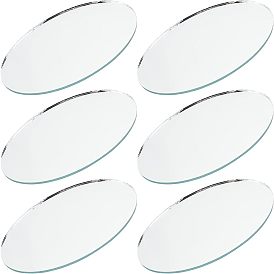 6 шт. овальное стеклянное зеркало, ремесло зеркало