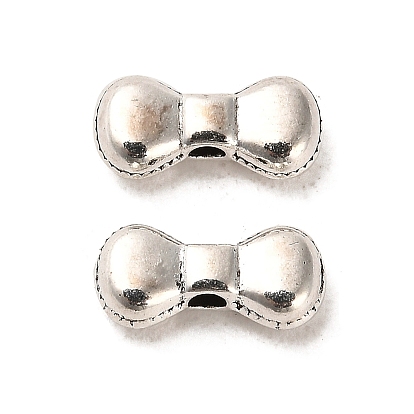 Tibetan Style Alloy Beads, Cadmium Free & Lead Free, Bowknot