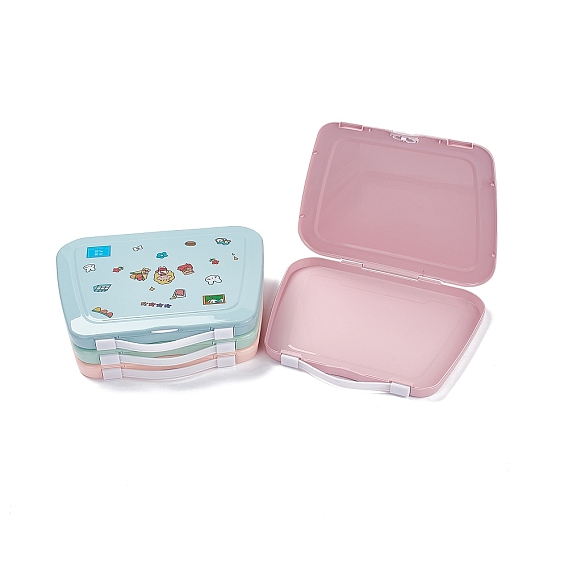 PP Multipurpose Portable Storage Box, for Sewing Box, Tool Box, First Aid Kit, Craft Supplies Organizer Case, with Latching Lid & Handle