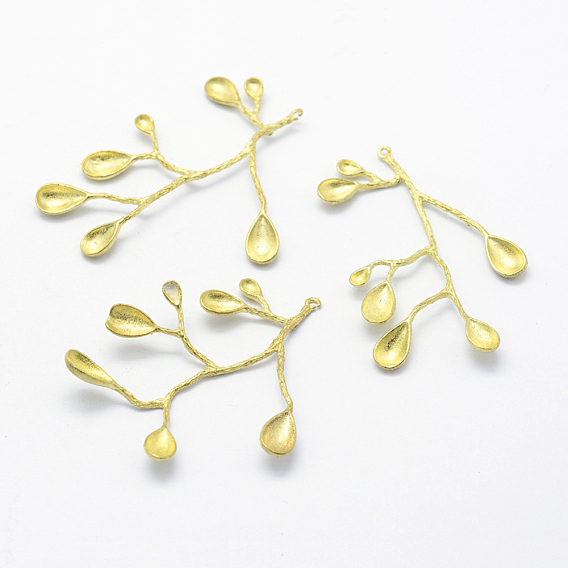 Латунные подвесные эмалевые настройки, безлепестковый, без свинца, без кадмии и без никеля, филиал и листьев