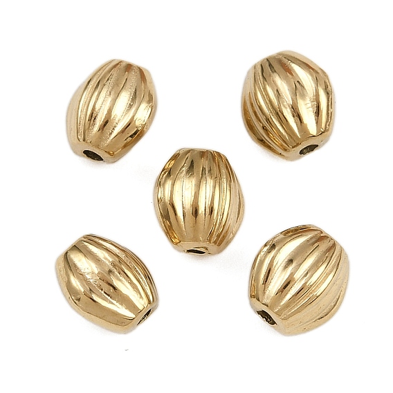 304 из нержавеющей стали бусы, овальные, ионное покрытие (ip)