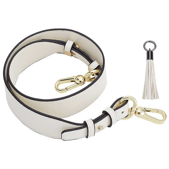 1ремни для сумок из искусственной кожи, с поворотной застежкой из сплава и железа, 1ПК из искусственной кожи с кисточкой, большой кулон, украшение