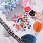 2400Pcs Single Colors Handmade Polymer Clay Beads, Heishi Beads, with 2 Strands Colorful Polymer Clay Beads and 5Pcs Heart Brass Beads
