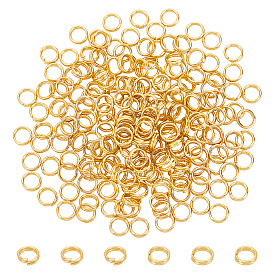 200Pcs Rack Plating Brass Split Rings, Double Loops Jump Rings