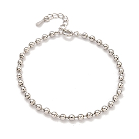 3MM Brass Ball Chain Bracelets for Women