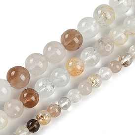 Natural Topaz Beads Strands, Round