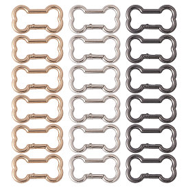 18шт. 3 цвета цинковый сплав карабины для скалолазания, ключевые застежками, кость