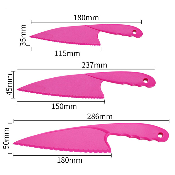 Пластиковый нож для торта, с термопластичной резиной, кухонный инструмент для выпечки