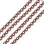 Iron Rolo Chains Necklace Making, with Lobster Clasps, Soldered