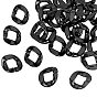 Acrylic Linking Rings, Quick Link Connectors, For Curb Chains Making, Oval