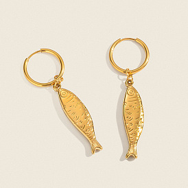 Серьги-кольца из нержавеющей стали