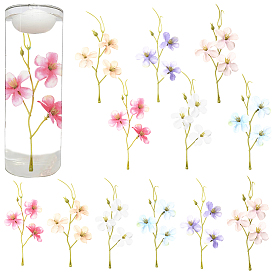 30шт. 6цвета, искусственная ветка сливы из ткани, для свадебного прохода центральные столовые конфетти вечерние сувениры украшения дома