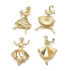 Стойка металлическая латунная микропрофилированная кубическая циркония подвески, танцор, без свинца и без кадмия, долговечный