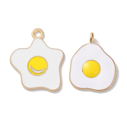 Подвески из эмали и сплава, прелести яичницы