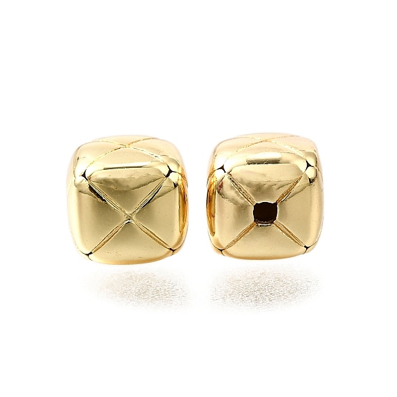 Латунные бусины, кубические, без свинца и без кадмия, прочное покрытие