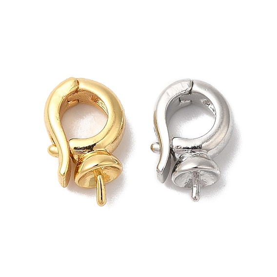 Латунь раз по сравнению с застежками, без кадмия, без никеля и без свинца, за половину пробурено бисера