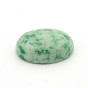 Oval Natural Green Spot Jasper Cabochons