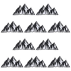 10шт. тканевые нашивки для одежды, гора