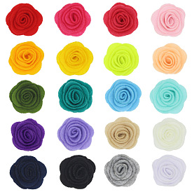 Non-woven Fabrics Cabochons, for Garment Accessory, Flower