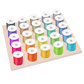 Деревянный лоток для пряжи, прямоугольное хранение вязальной шерсти