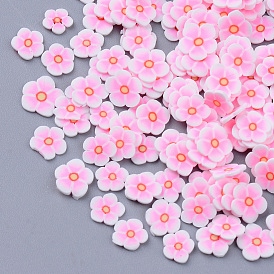 Ручной полимерной глины кабошонов, модные аксессуары для украшения ногтей, цветок