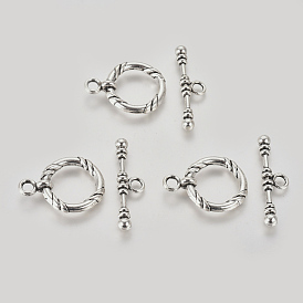 Alloy Toggle Clasps, Ring