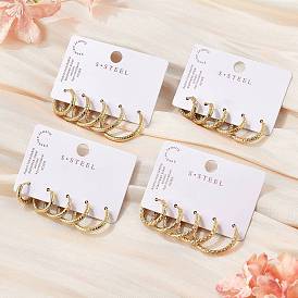 Серьги из 304 нержавеющей стали, ионное покрытие (ip)