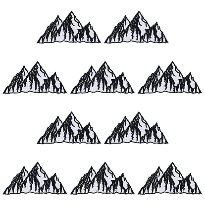 10шт. тканевые нашивки для одежды, гора