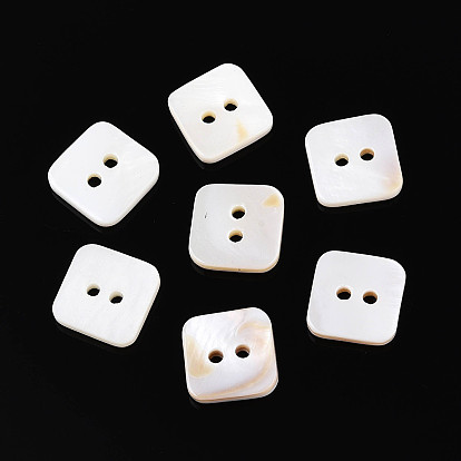 Кнопки пресноводных оболочки, 2-луночное, квадратный