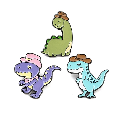 Булавки с эмалью динозавров, булавки для лацканов из сплава для одежды рюкзака