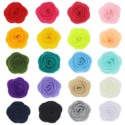 Cabujones de telas no tejidas, para accesorio de prenda, flor